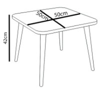 Детский столик со стульями Remaks Bambi White фото №4 — интернет-магазин Desire.md