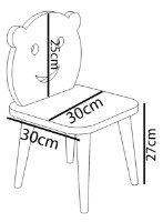 Детский столик со стульями Remaks Bambi White фото №5 — интернет-магазин Desire.md