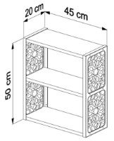 Навесная полка Remaks Basit Siyah фото №2 — интернет-магазин Desire.md
