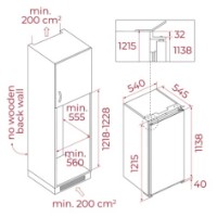 Встраиваемый холодильник Teka RSR 42260 FI фото №2 — интернет-магазин Desire.md