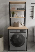 Стеллаж для стиральной и сушильной машины Remaks Iboda 3 Oak фото №2 — интернет-магазин Desire.md