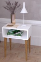 Прикроватная тумба Remaks Retro Nightstand White фото №2 — интернет-магазин Desire.md