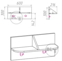 Cuier Компанит В-2 Ателье Светлый imaginea #2 — magazin online Desire.md