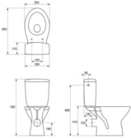 Vas WC Cersanit Mito Creta (121794) imaginea #3 — magazin online Desire.md
