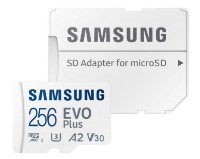 Сard de memorie Samsung MicroSD EVO Plus 2024 256Gb Class 10 UHS-I U3 + SD adapter (MB-MC256SA) imaginea #1 — magazin online Desire.md