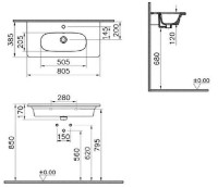 Lavoar Vitra Zentrum (7792B003-0001) imaginea #2 — magazin online Desire.md