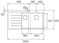 Chiuvetă de bucătărie Teka Zenit RS15 1 1/2B 1D L Inox PureLine imaginea #3 — magazin online Desire.md