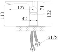 Смеситель для умывальника Mat|eco Marble (116322) фото №2 — интернет-магазин Desire.md