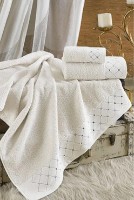 Полотенце Ellia Soft Georgia White 70x140cm (54930.3) фото №1 — интернет-магазин Desire.md