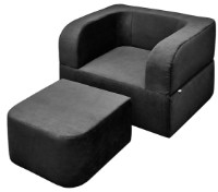 Fotoliu extensibil Edka Vega 100x200x40 M37 Black imaginea #3 — magazin online Desire.md