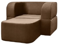 Бескаркасное раскладное кресло Edka Vega 120x200x40 M20 Dark Chocolate фото №2 — интернет-магазин Desire.md