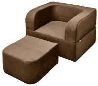 Бескаркасное раскладное кресло Edka Vega 120x200x40 M20 Dark Chocolate фото №3 — интернет-магазин Desire.md