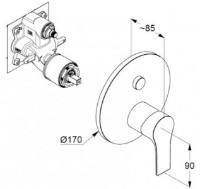 Смеситель для ванны Kludi Zenta SL (486590565) фото №2 — интернет-магазин Desire.md