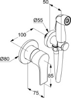 Гигиенический душ Kludi Zenta SL (489990565) фото №2 — интернет-магазин Desire.md