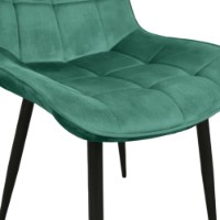 Scaun Deco Hans Green/Black Legs HLR57 imaginea #5 — magazin online Desire.md