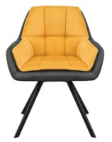 Scaun Deco Linen Yellow imaginea #2 — magazin online Desire.md