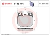 Set placute frână Brembo P 06 106 imaginea #3 — magazin online Desire.md