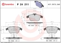 Set placute frână Brembo P 24 211 imaginea #4 — magazin online Desire.md