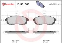 Set placute frână Brembo P 56 065 imaginea #4 — magazin online Desire.md