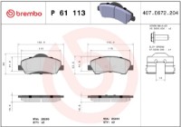 Set placute frână Brembo P 61 113 imaginea #4 — magazin online Desire.md