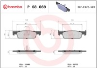 Комплект тормозных колодок Brembo P 68 069 фото №4 — интернет-магазин Desire.md