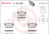 Set placute frână Brembo P 79 027 imaginea #4 — magazin online Desire.md