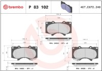 Set placute frână Brembo P 83 102 imaginea #4 — magazin online Desire.md