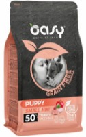 Hrană uscată pentru câini Oasy Puppy GF Small/Mini Turkey 2.5kg
