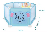 Pătuț pliabil New World Elephant Blue (995-7103B) imaginea #2 — magazin online Desire.md