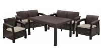 Набор садовой мебели Keter Corfu II Fiesta Brown/Oat (258945) фото №1 — интернет-магазин Desire.md