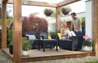 Набор садовой мебели Keter Elodie 2 Set Graphite/Coolgrey (246158) фото №5 — интернет-магазин Desire.md