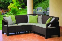 Садовый диван Keter Corfu Relax Brown (258950) фото №2 — интернет-магазин Desire.md