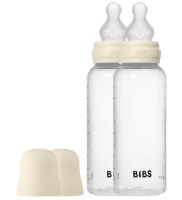 Biberoane pentru bebeluș BIBS 2 Pack Silicone Ivory 270ml (51171216)