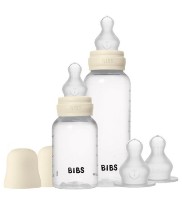 Biberoane pentru bebeluș BIBS Grow and Flow set Silicone Ivory 150ml/270ml (50181216)