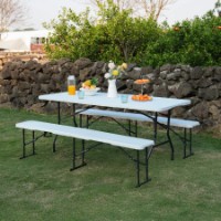 Bancă grădină Nils White NC3404 imaginea #4 — magazin online Desire.md