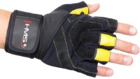 Mănuşi fitness HMS M Black/Yellow RST01 imaginea #3 — magazin online Desire.md