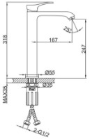 Baterie lavoar Frap F1075-219 imaginea #2 — magazin online Desire.md