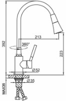 Смеситель для кухни Frap F4044-9 фото №2 — интернет-магазин Desire.md