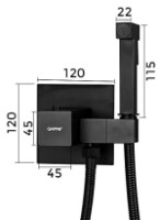 Гигиенический душ Gappo G7207-60 фото №2 — интернет-магазин Desire.md