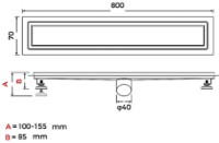 Rigolă de duș Gappo G88007-4 imaginea #2 — magazin online Desire.md