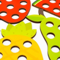 Joc educativ Baby Mix Montessori Fruit and Vegetable (57339) imaginea #2 — magazin online Desire.md