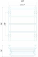 Uscător de prosoape Perfetto With Towel Bar 500x700 imaginea #4 — magazin online Desire.md