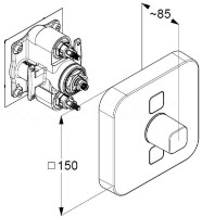 Baterie pentru cadă Kludi Push Balance (387110538) imaginea #2 — magazin online Desire.md