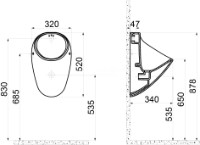 Pisoar Creavit TP635.000 White imaginea #2 — magazin online Desire.md