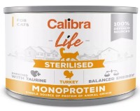 Hrană umedă pentru pisici Calibra Cat Life Sterilised Turkey 200g