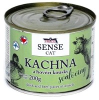 Hrană umedă pentru pisici Falco Sense Cat Duck & Beef 200g
