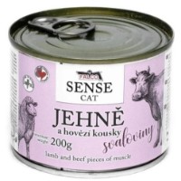 Hrană umedă pentru pisici Falco Sense Cat Lamb & Beef 200g