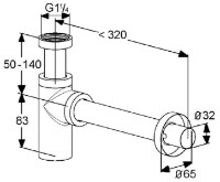 Sifon pentru lavoar Kludi 1002005-00 imaginea #2 — magazin online Desire.md