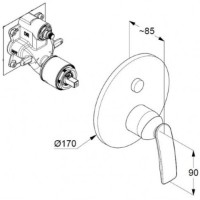 Baterie pentru cadă Kludi Balance (526590575) imaginea #2 — magazin online Desire.md
