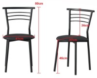 Scaun Xenos Mia Black imaginea #4 — magazin online Desire.md